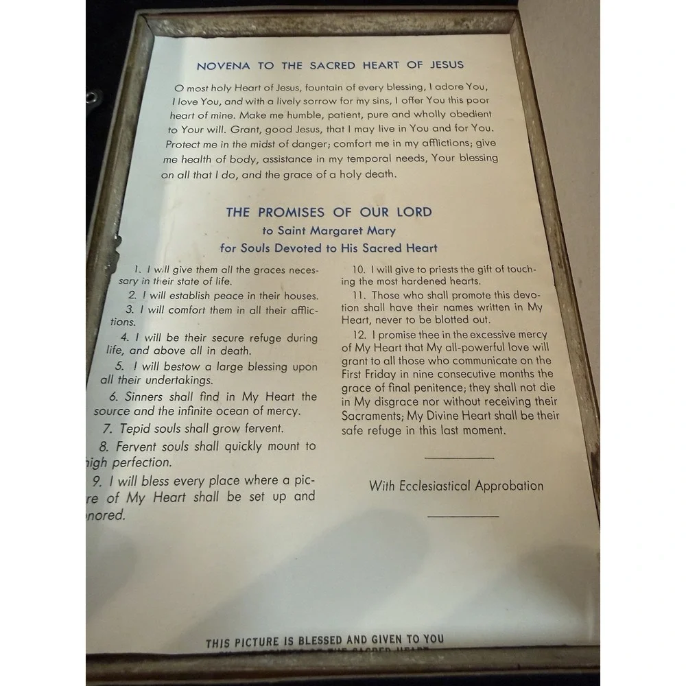 Beautiful Framed Jesus Christ Picture Silver Frame